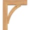 Ekena Millwork Thorton Block Smooth Bracket w/ Offset Brace, Western Red Cedar, 5 1/2"W x 18"D x 22"H BKT0604X18X22THR05SWR - alternate 4